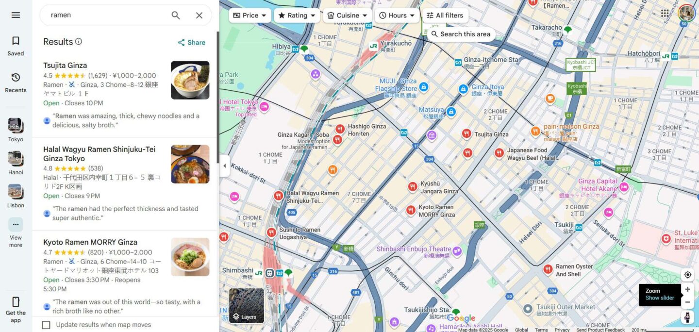 mẹo ăn uống du lịch tokyo