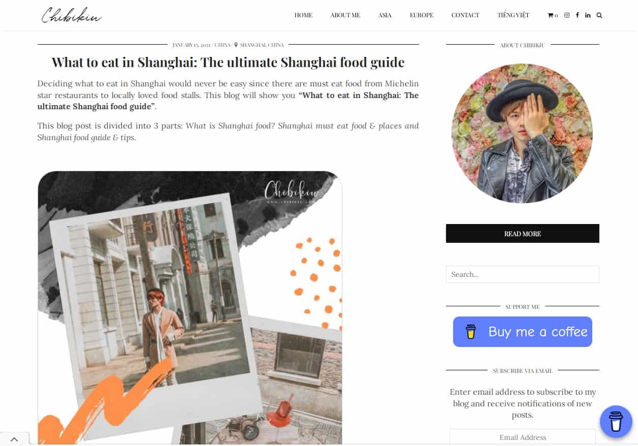 blog du lịch tiếng anh 