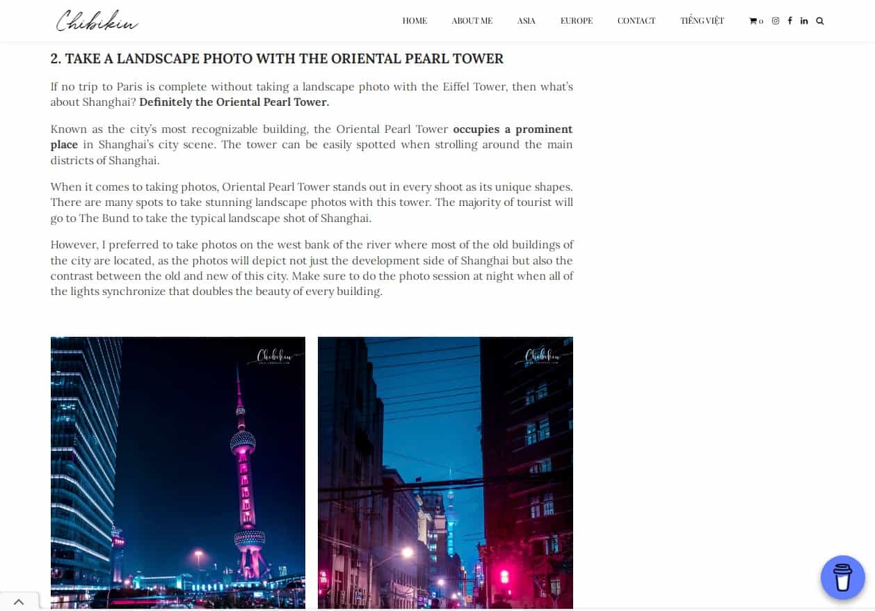viết blog tiếng anh
