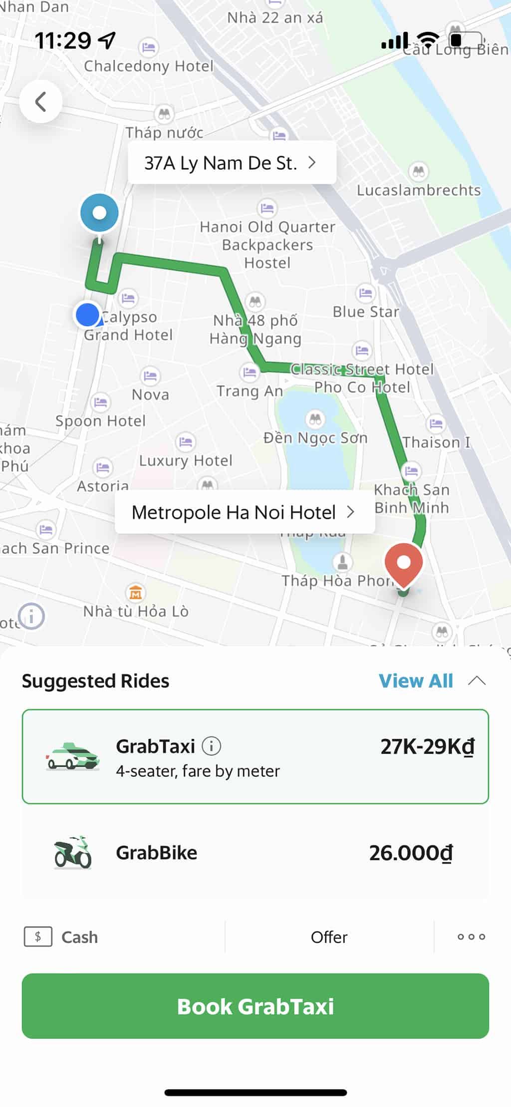 app đặt xe du lịch